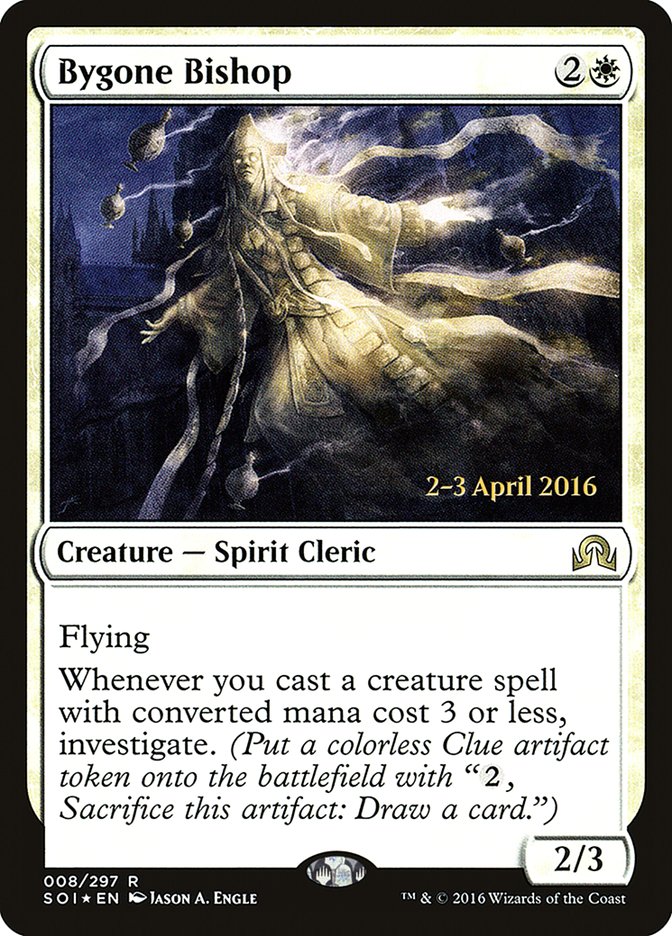 Bygone Bishop [Shadows over Innistrad Prerelease Promos] | Boutique FDB TCG