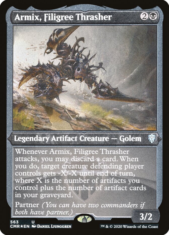 Armix, Filigree Thrasher (Etched) [Commander Legends] | Boutique FDB TCG