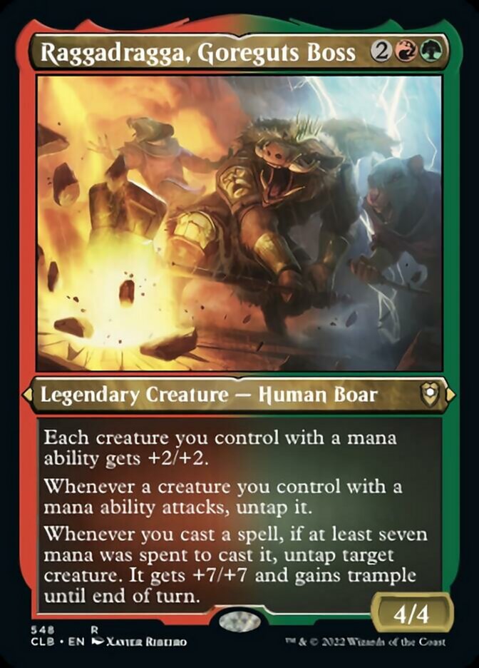Raggadragga, Goreguts Boss (Foil Etched) [Commander Legends: Battle for Baldur's Gate] | Boutique FDB TCG