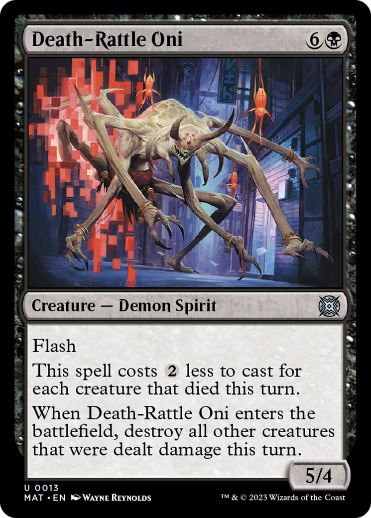 Death-Rattle Oni [March of the Machine: The Aftermath] | Boutique FDB TCG