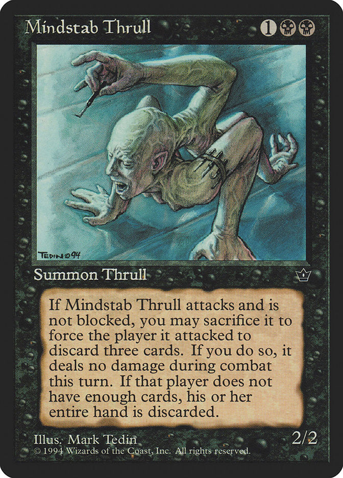 Mindstab Thrull (Mark Tedin) [Fallen Empires] | Boutique FDB TCG