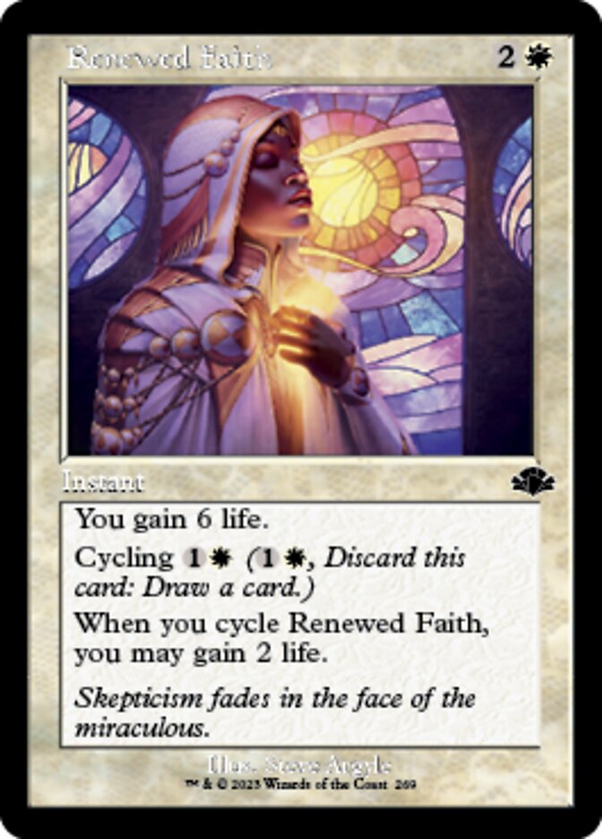 Renewed Faith (Retro) [Dominaria Remastered] | Boutique FDB TCG