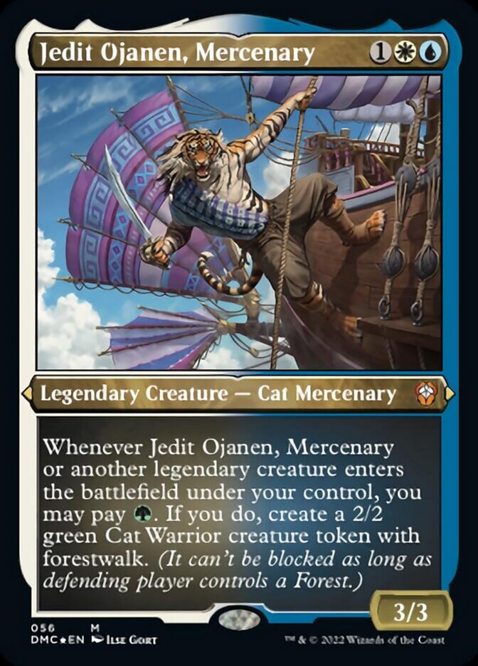 Jedit Ojanen, Mercenary (Foil Etched) [Dominaria United Commander] | Boutique FDB TCG