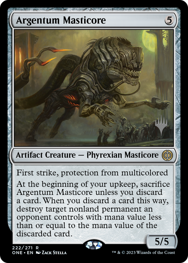 Argentum Masticore (Promo Pack) [Phyrexia: All Will Be One Promos] | Boutique FDB TCG