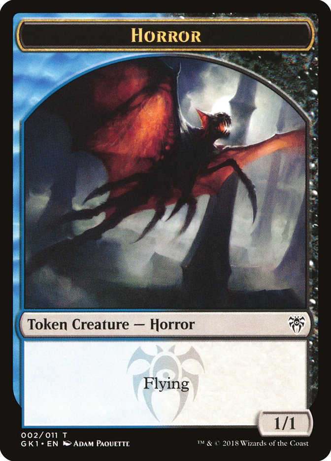 Copy // Horror Double-Sided Token [Guilds of Ravnica Guild Kit Tokens] | Boutique FDB TCG