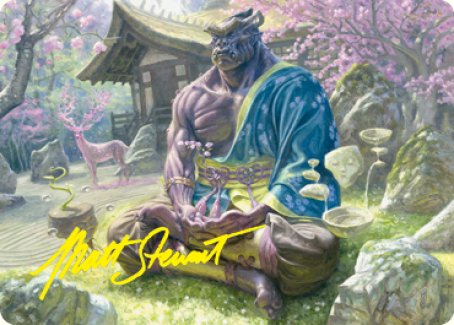 Kosei, Penitent Warlord Art Card (Gold-Stamped Signature) [Kamigawa: Neon Dynasty Art Series] | Boutique FDB TCG