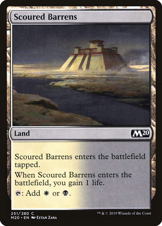 Scoured Barrens [Core Set 2020] | Boutique FDB TCG