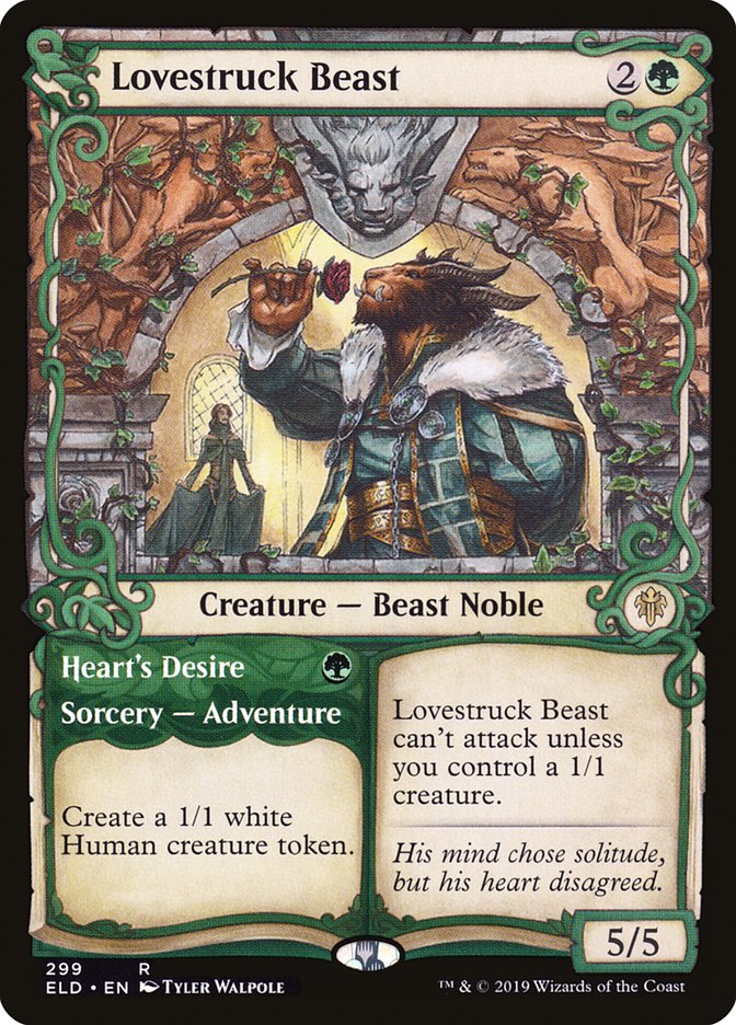 Lovestruck Beast // Heart's Desire (Showcase) [Throne of Eldraine] | Boutique FDB TCG