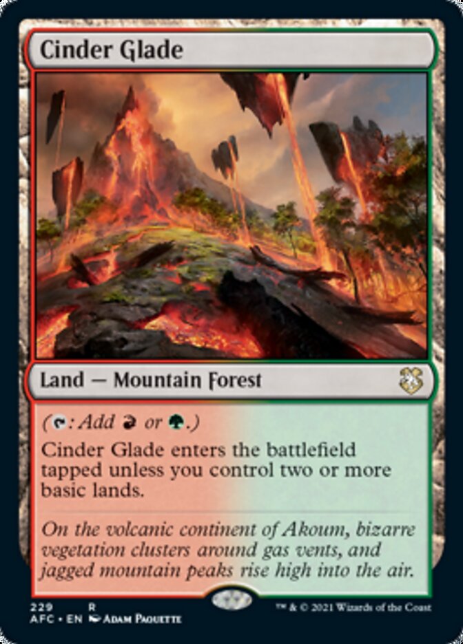 Cinder Glade [Dungeons & Dragons: Adventures in the Forgotten Realms Commander] | Boutique FDB TCG