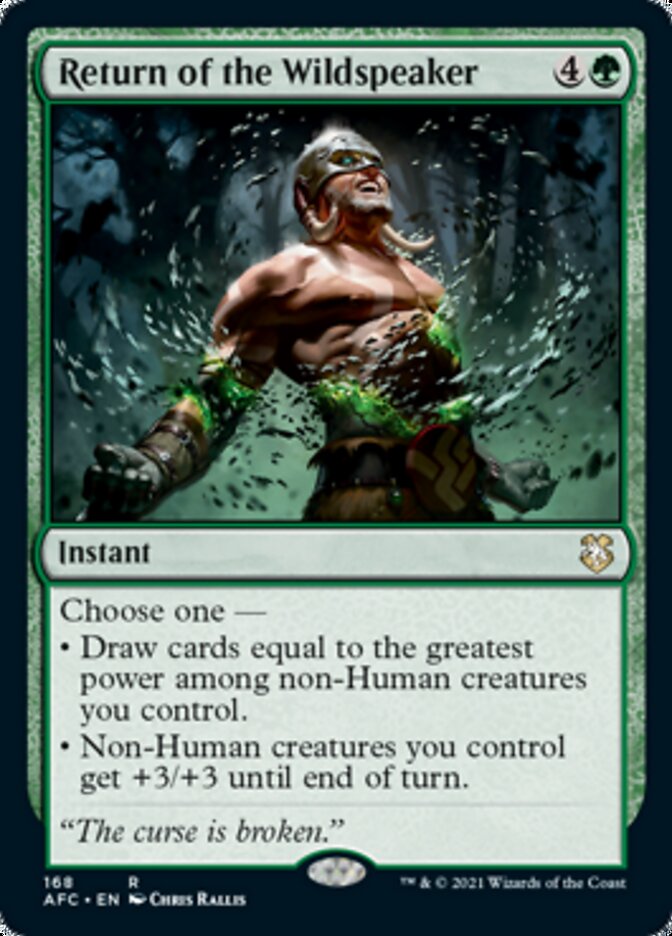 Return of the Wildspeaker [Dungeons & Dragons: Adventures in the Forgotten Realms Commander] | Boutique FDB TCG