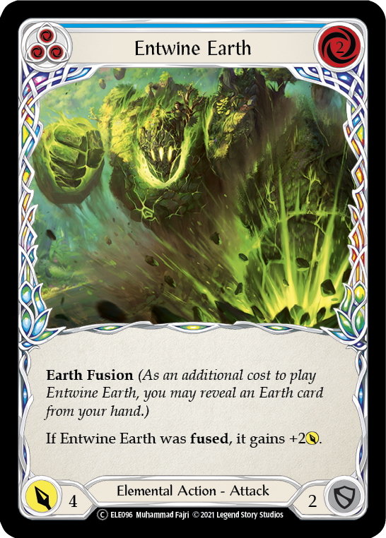 Entwine Earth (Blue) [U-ELE096] (Tales of Aria Unlimited)  Unlimited Rainbow Foil | Boutique FDB TCG