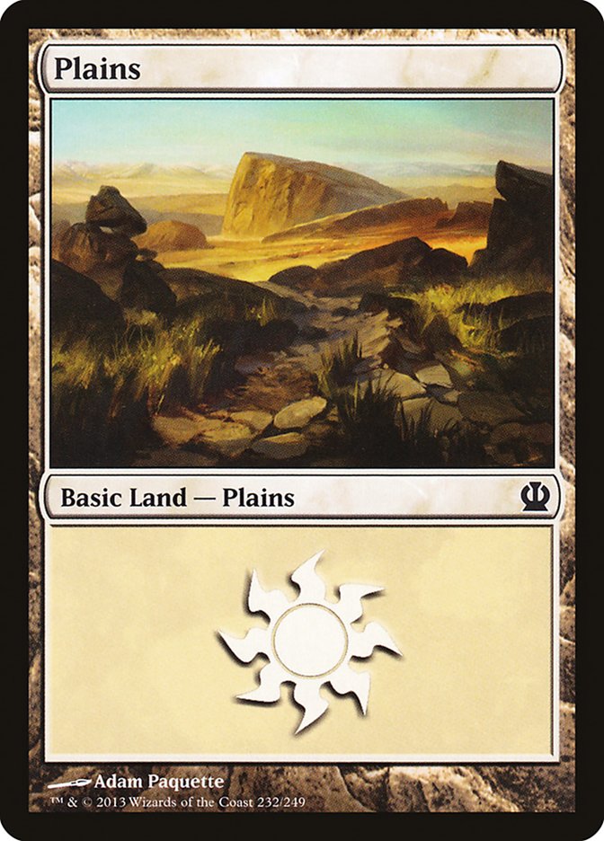 Plains (232) [Theros] | Boutique FDB TCG