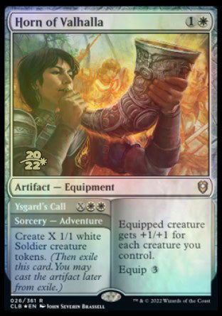 Horn of Valhalla // Ysgard's Call [Commander Legends: Battle for Baldur's Gate Prerelease Promos] | Boutique FDB TCG
