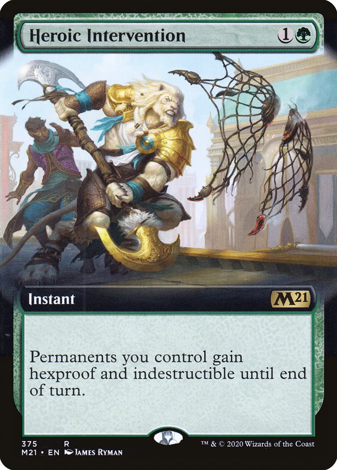 Heroic Intervention (Extended Art) [Core Set 2021] | Boutique FDB TCG