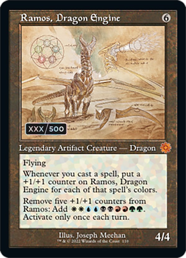 Ramos, Dragon Engine (Retro Schematic) (Serialized) [The Brothers' War Retro Artifacts] | Boutique FDB TCG