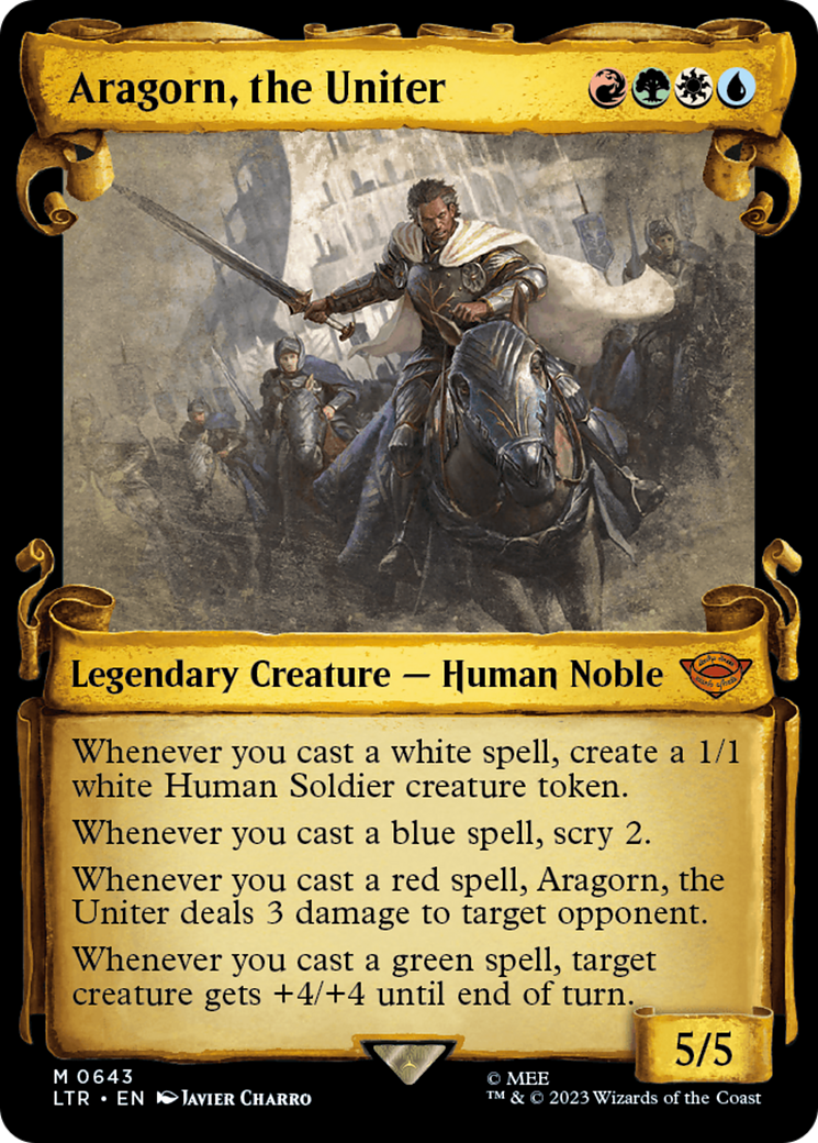 Aragorn, the Uniter [The Lord of the Rings: Tales of Middle-Earth Showcase Scrolls] | Boutique FDB TCG