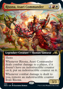Risona, Asari Commander (Extended Art) [Kamigawa: Neon Dynasty] | Boutique FDB TCG