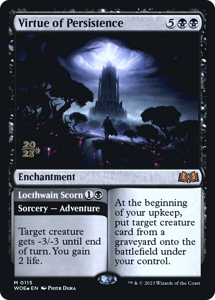 Virtue of Persistence // Locthwain Scorn [Wilds of Eldraine Prerelease Promos] | Boutique FDB TCG