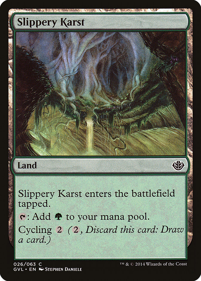 Slippery Karst (Garruk vs. Liliana) [Duel Decks Anthology] | Boutique FDB TCG