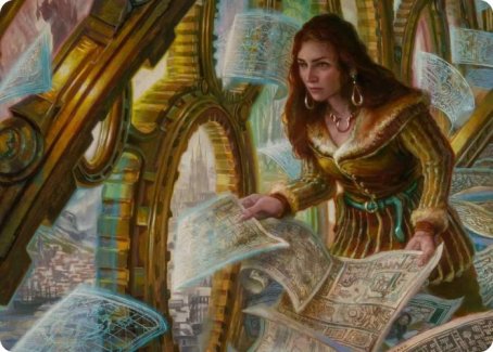 Cartographer's Survey Art Card [Innistrad: Crimson Vow Art Series] | Boutique FDB TCG