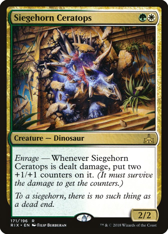 Siegehorn Ceratops [Rivals of Ixalan] | Boutique FDB TCG