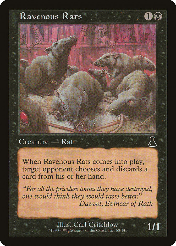 Ravenous Rats [Urza's Destiny] | Boutique FDB TCG