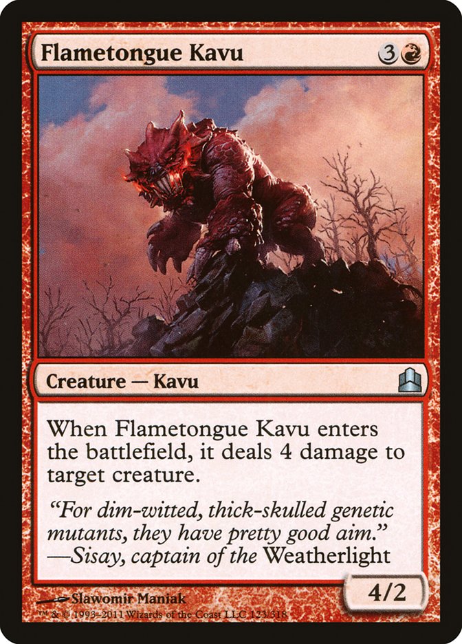 Flametongue Kavu [Commander 2011] | Boutique FDB TCG