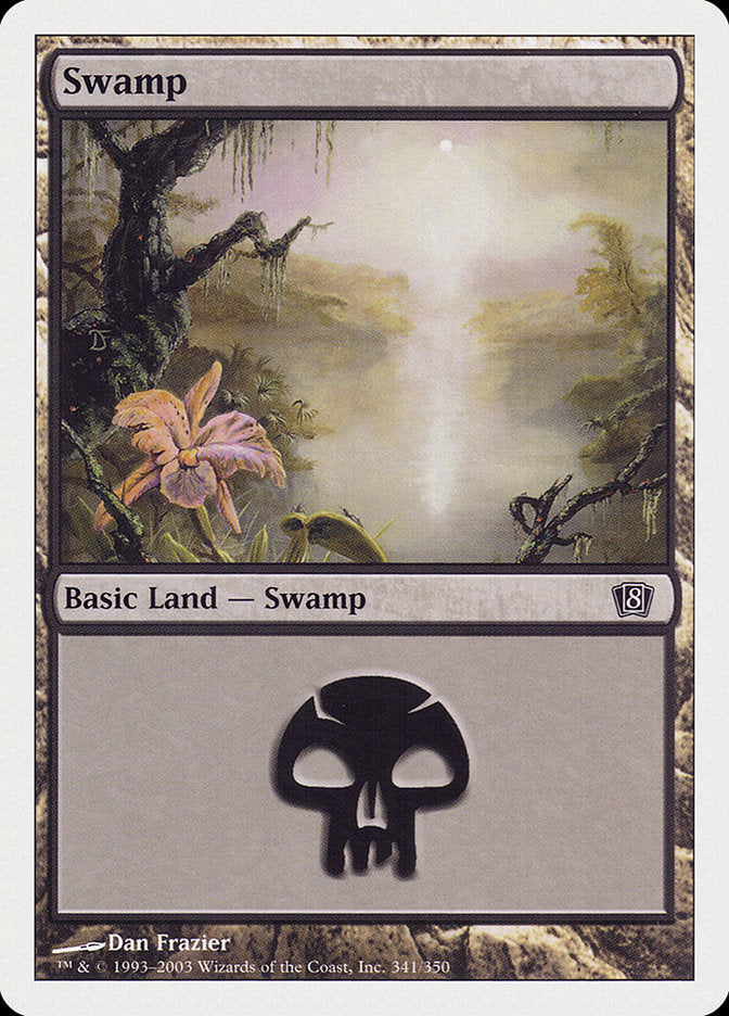 Swamp (341) [Eighth Edition] | Boutique FDB TCG