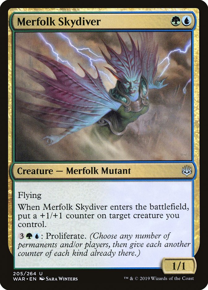 Merfolk Skydiver [War of the Spark] | Boutique FDB TCG