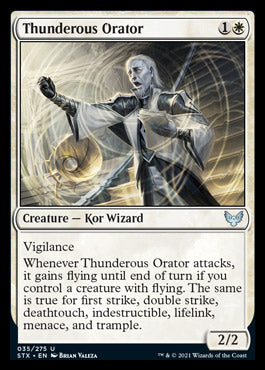 Thunderous Orator [Strixhaven: School of Mages] | Boutique FDB TCG