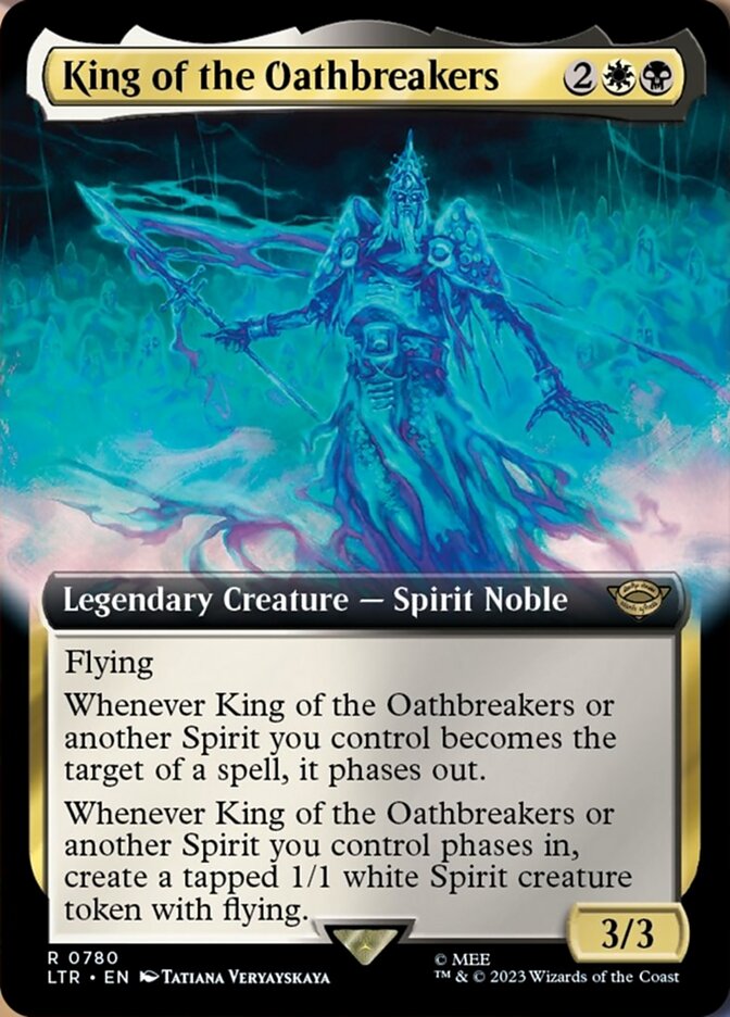 King of the Oathbreakers (Extended Art) (Surge Foil) [The Lord of the Rings: Tales of Middle-Earth] | Boutique FDB TCG