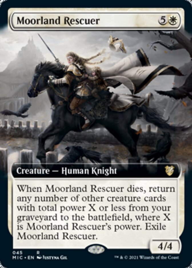 Moorland Rescuer (Extended Art) [Innistrad: Midnight Hunt Commander] | Boutique FDB TCG