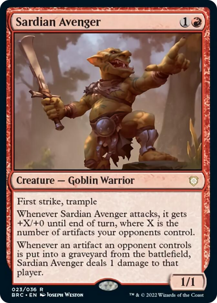 Sardian Avenger [The Brothers' War Commander] | Boutique FDB TCG