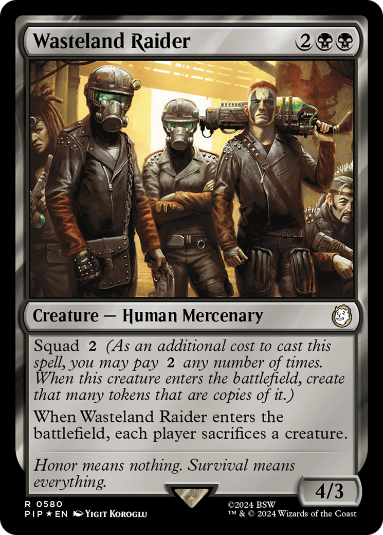 Wasteland Raider (Surge Foil) [Fallout] | Boutique FDB TCG