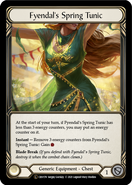 Fyendal's Spring Tunic [U-CRU178] (Crucible of War Unlimited)  Unlimited Normal | Boutique FDB TCG