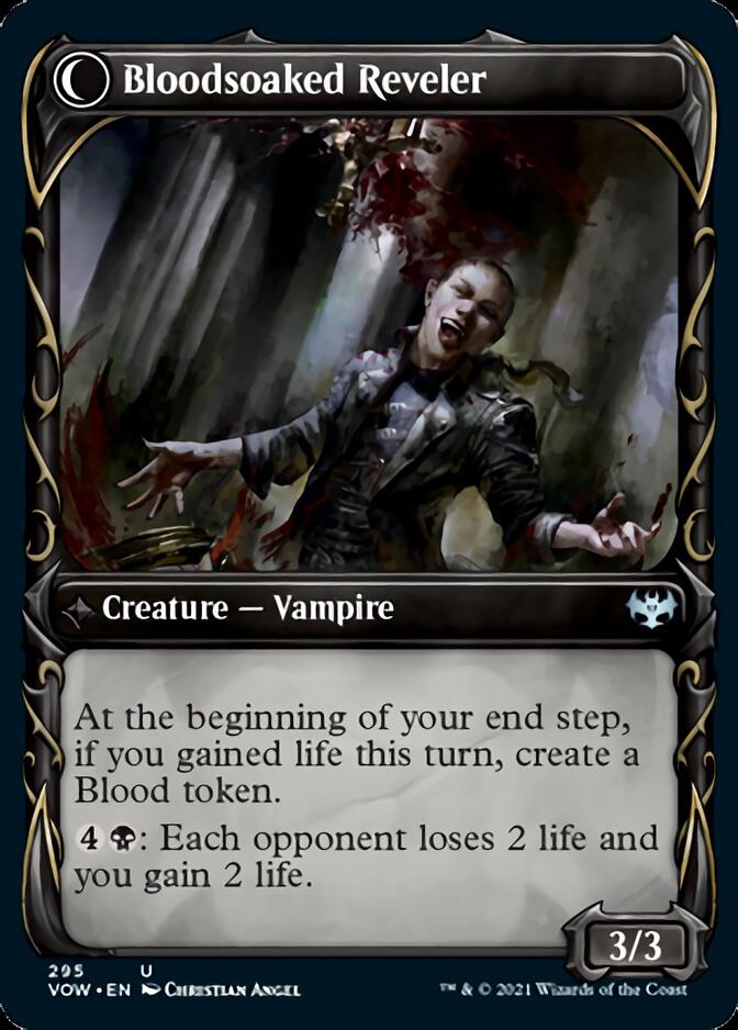 Restless Bloodseeker // Bloodsoaked Reveler (Showcase Fang Frame) [Innistrad: Crimson Vow] | Boutique FDB TCG