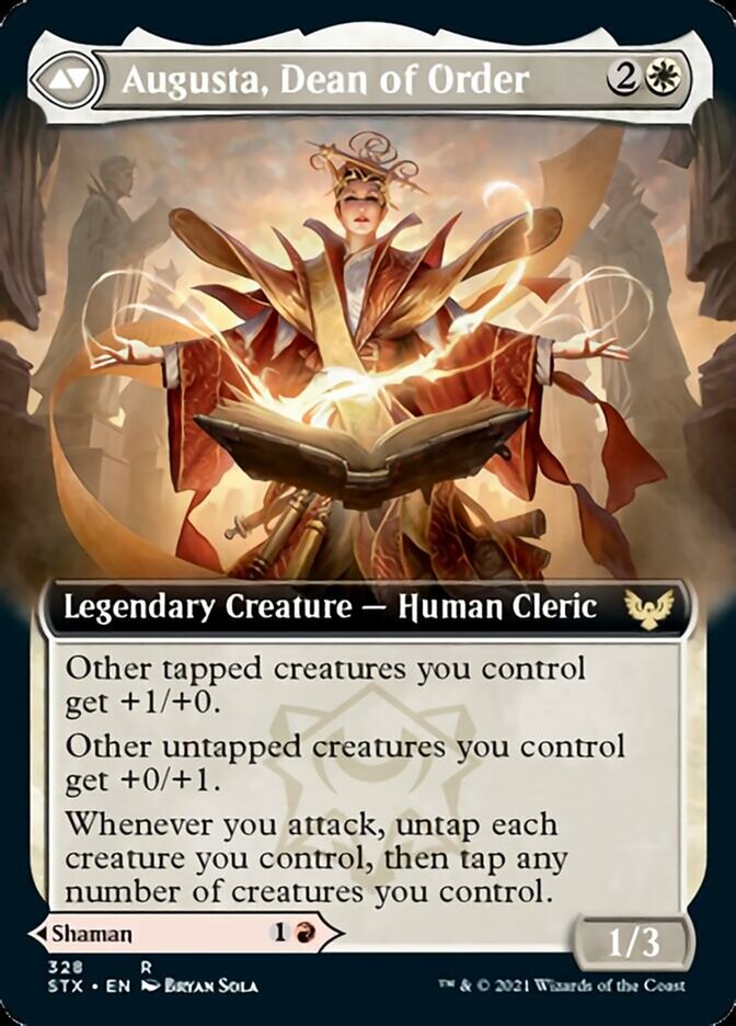 Plargg, Dean of Chaos // Augusta, Dean of Order (Extended Art) [Strixhaven: School of Mages] | Boutique FDB TCG
