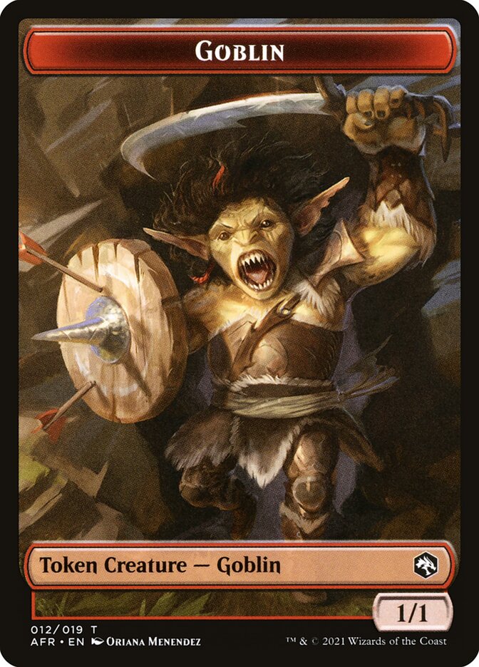 Goblin (012) // Blood (017) Double-Sided Token [Challenger Decks 2022 Tokens] | Boutique FDB TCG