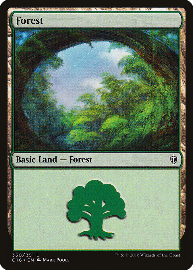 Forest (350) [Commander 2016] | Boutique FDB TCG