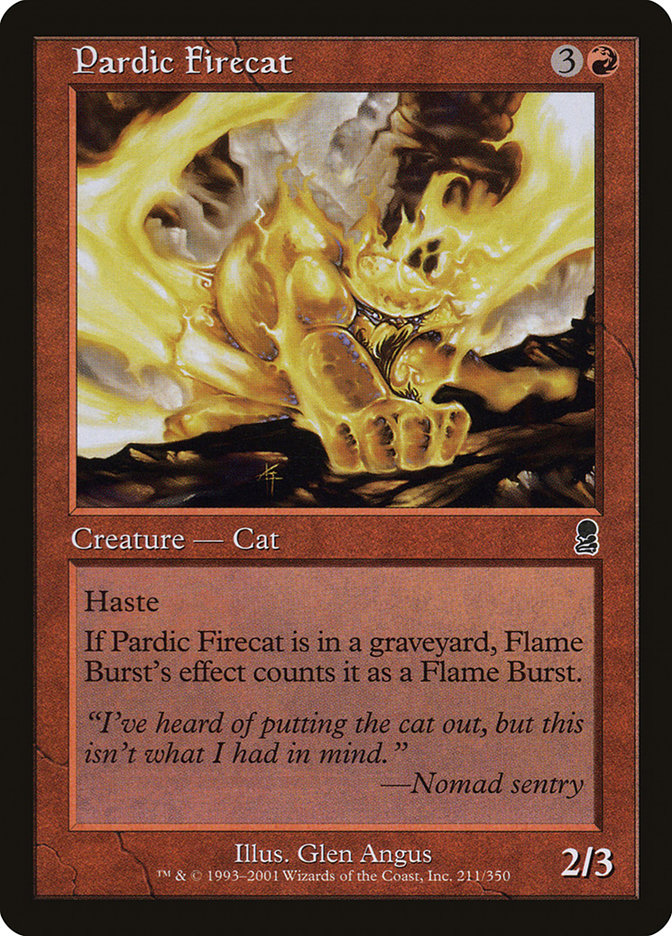 Pardic Firecat [Odyssey] | Boutique FDB TCG