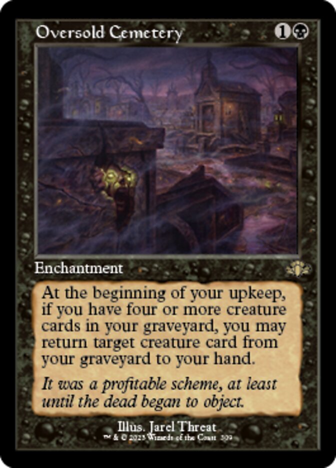 Oversold Cemetery (Retro) [Dominaria Remastered] | Boutique FDB TCG