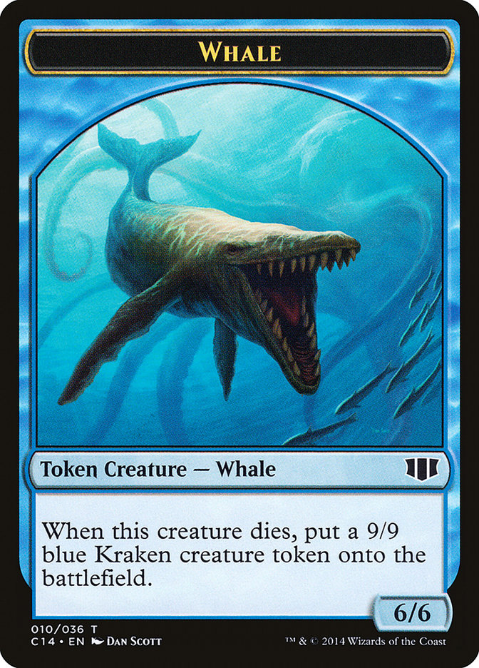 Whale // Zombie (011/036) Double-Sided Token [Commander 2014 Tokens] | Boutique FDB TCG