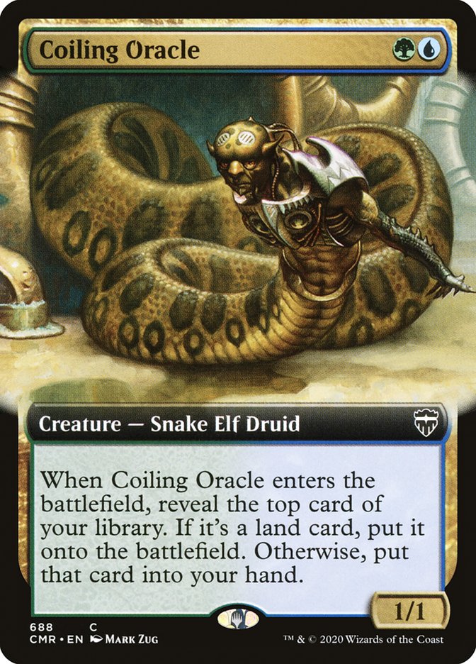 Coiling Oracle (Extended Art) [Commander Legends] | Boutique FDB TCG