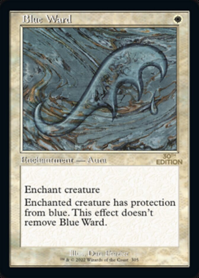 Blue Ward (Retro) [30th Anniversary Edition] | Boutique FDB TCG