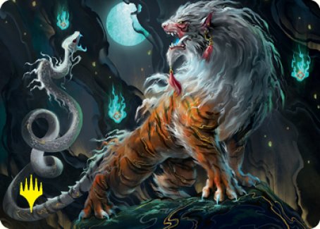 Gloomshrieker Art Card (Gold-Stamped Signature) [Kamigawa: Neon Dynasty Art Series] | Boutique FDB TCG