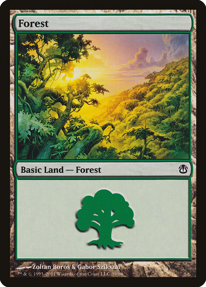 Forest (39) [Duel Decks: Ajani vs. Nicol Bolas] | Boutique FDB TCG