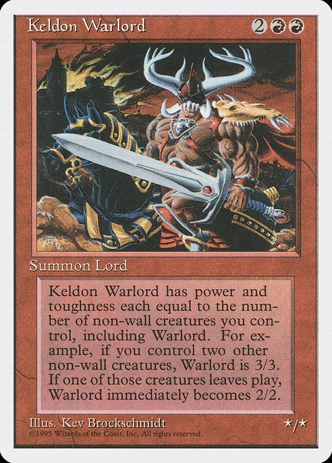 Keldon Warlord [Fourth Edition] | Boutique FDB TCG