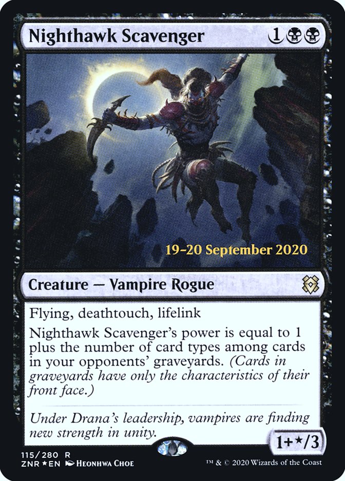 Nighthawk Scavenger [Zendikar Rising Prerelease Promos] | Boutique FDB TCG