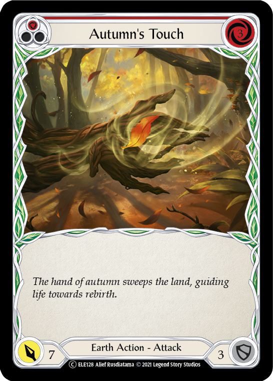 Autumn's Touch (Red) [U-ELE128] (Tales of Aria Unlimited)  Unlimited Normal | Boutique FDB TCG