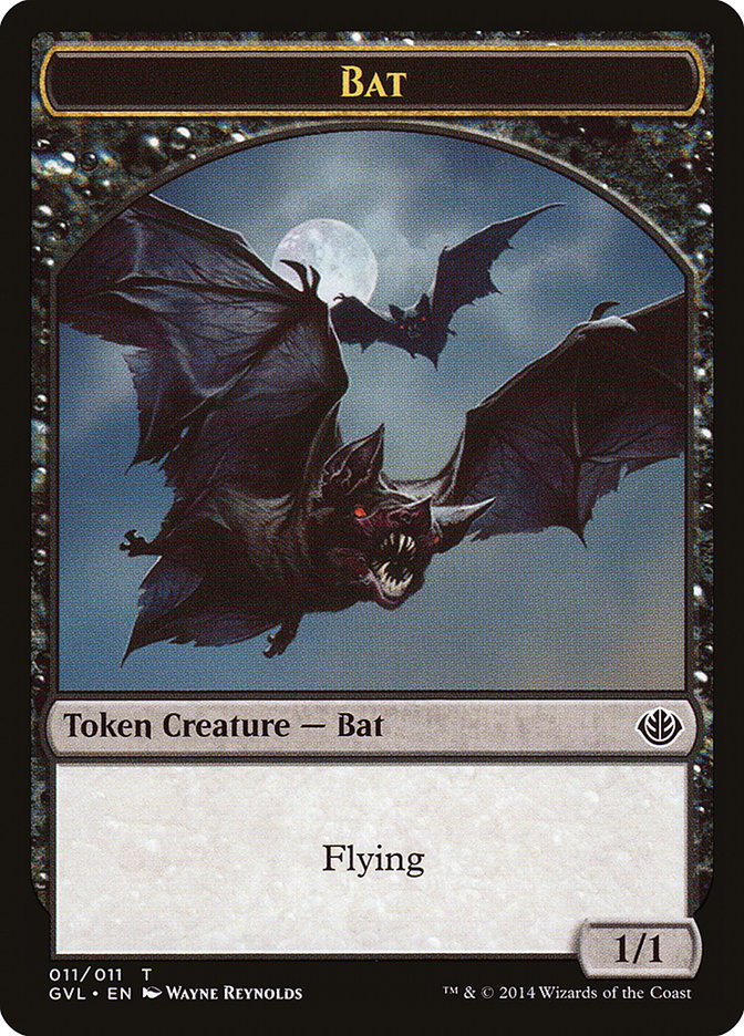 Bat Token (Garruk vs. Liliana) [Duel Decks Anthology Tokens] | Boutique FDB TCG